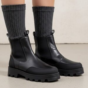 COUGAR Shani Waterproof Leather Chunky Chelsea Boots